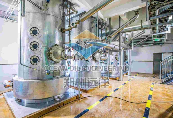 معدات التجزيء الجاف لزيت النخيل RBD DN100 نسف الرمال