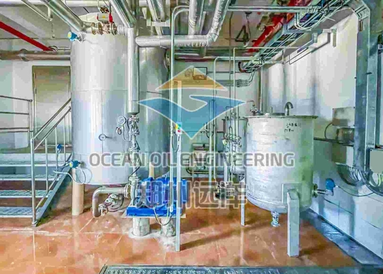 مصنع تكرير زيت الطعام الكهربائي 50/60 هرتز لمعالجة ISO9001 حسب الطلب
