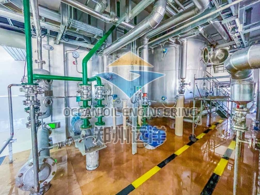 معدات تكرير زيت الطعام 500TPD قسم ورشة العمل التشغيل التلقائي