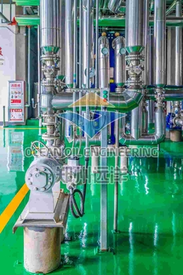 معدات الديزل الحيوي التي يتم التحكم بها بواسطة PLC عملية تقطير الأحماض الدهنية وتحقيق الإستير
