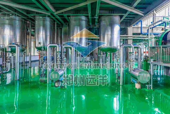 أيزو 9001 آلة تكرير زيت صالح للأكل 1000T / D مع نظام التحكم في PLC