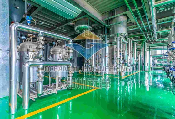 200 - 500TPD معدات تكرير زيت غذائي لقدرة إنتاج النفط