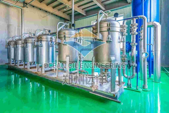 معدات تصفية زيوت الطعام المعتمدة على ISO9001 إنتاج 500-1000T / D