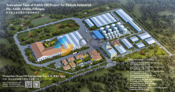 إزالة شمع الزيت معدات تكرير زيت الطعام 30-1500TPD توفير الطاقة