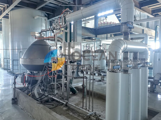 التكرير الفيزيائي الكيميائي لـ OEM لزيت النخيل الخام 30-1500TPD